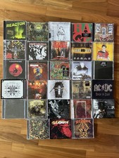 28 CDs Sammlung Metal NAPALM DEATH SLAYER METALLICA MASTODON SEPULTURA AC/DC