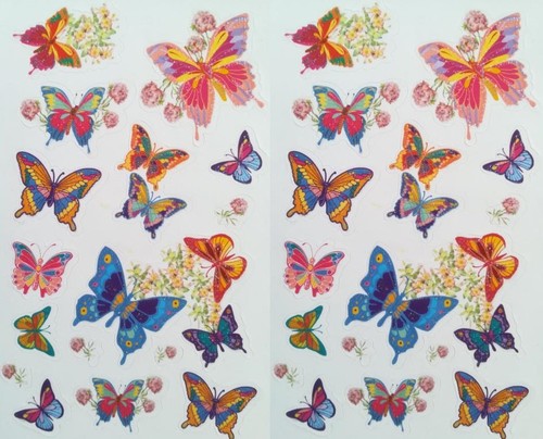 32x sticker schmetterlinge - 32x,