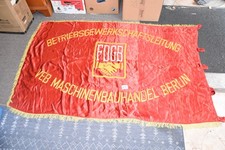 Selten DDR Ehrenbanner FDGB VEB Maschinenbauhandel Berlin Gewerkschaft A31