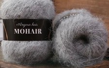 10 Knäule Mohair- Alpaka