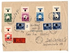 GG 105/9OR je OR mit Hoheitszeichen auf WERTBRIEF (CA8595