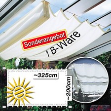 B seilspannmarkise weiss - 1,