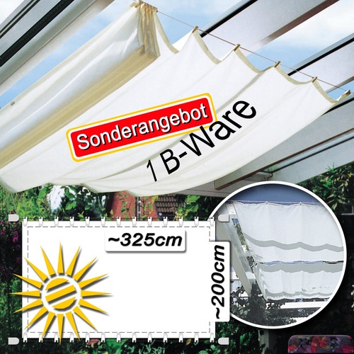 B seilspannmarkise weiss - 1,