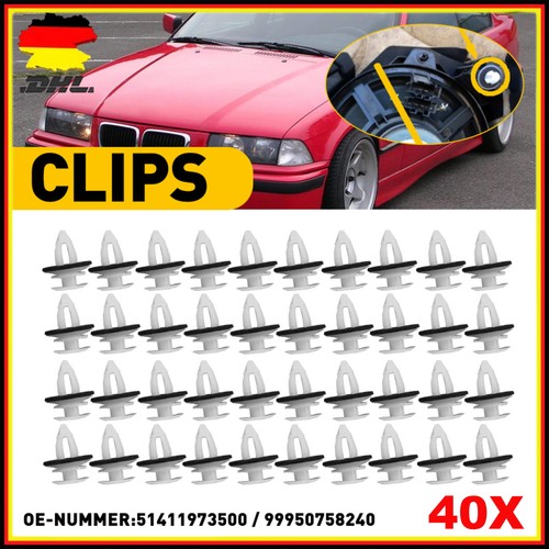 40x türverkleidung clips - 40x,