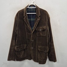 Polo Ralph Lauren Einreiher Baumwoll Cord Chore Blazer Sport Jacke XL