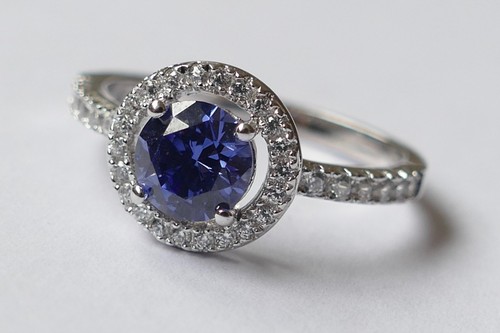 Ring blauer stein - ring,