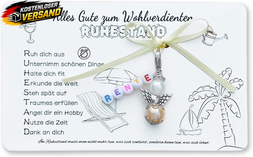 Renteneintritt geschenk karte - geschenk,