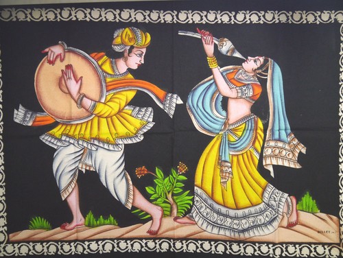 Wandbehang bild apsara indien - wandbehang,