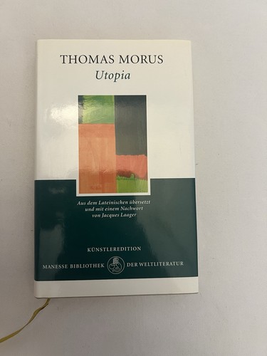 Thomas morus utopia manesse - utopia,