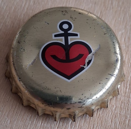 Kronkorken herz und anker - 1x,