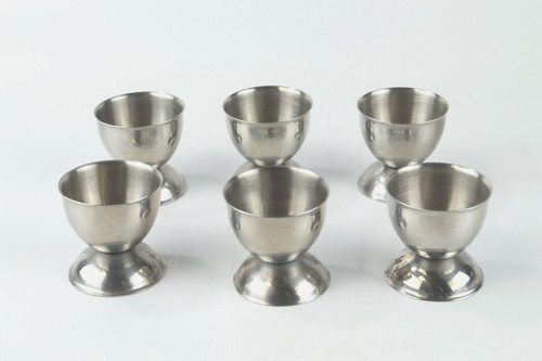 Edelstahl eierbecher - 6×, –