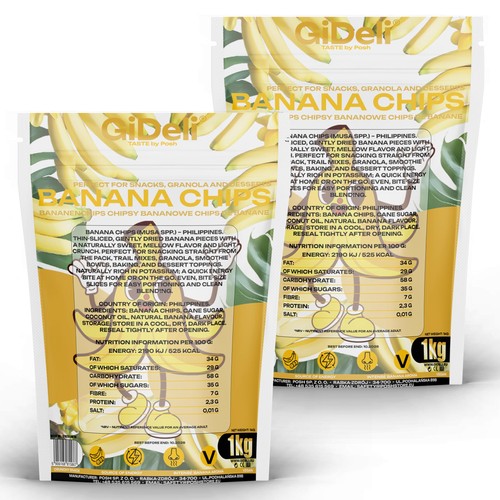 Bananenchips 2kg ungesüßt - 2kg,