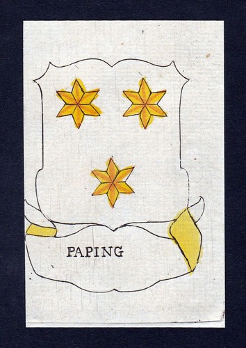 1800 paping wappen adel coat - paping,