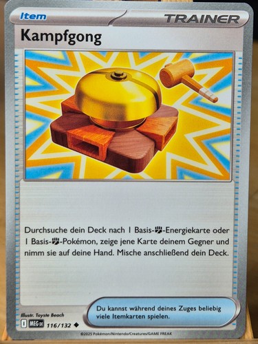 Pokémon karte kampfgong - karte,
