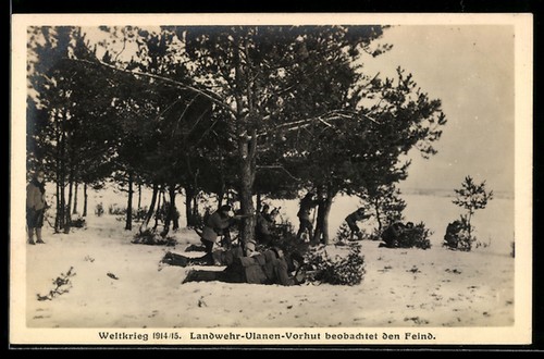 Photo postcard landwehr ulanen - photo,