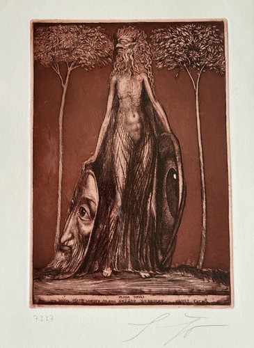 Ernst fuchs signiert farb - fuchs,