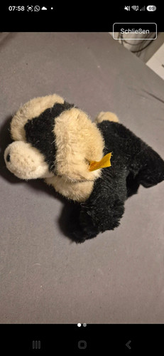 Steiff hund stoff - steiff,