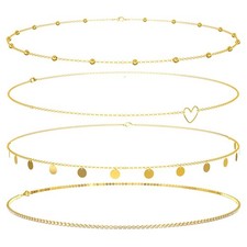 Stück bauchkette gold - stück,