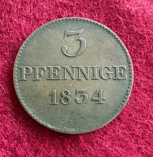 Sachsen pfennig 1834 g - pfennig,