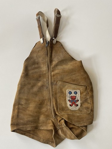 Ddr leder latzhose kinder - ddr, gr