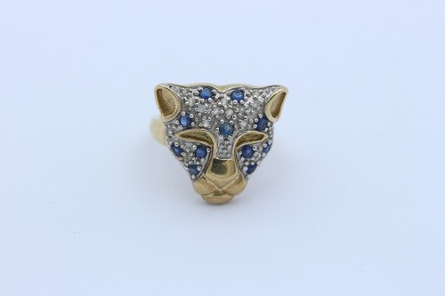 Panther ring aus 375 9k - panther,