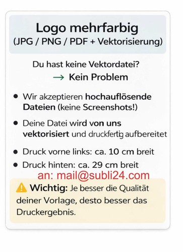 Bedruckte warnweste mit logo - mit,