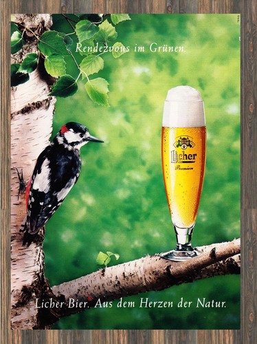 Licher bier reklame - licher,
