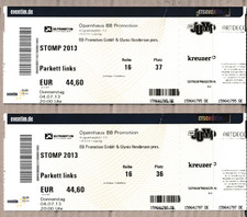 Alte tickets stomp - tickets, __||__