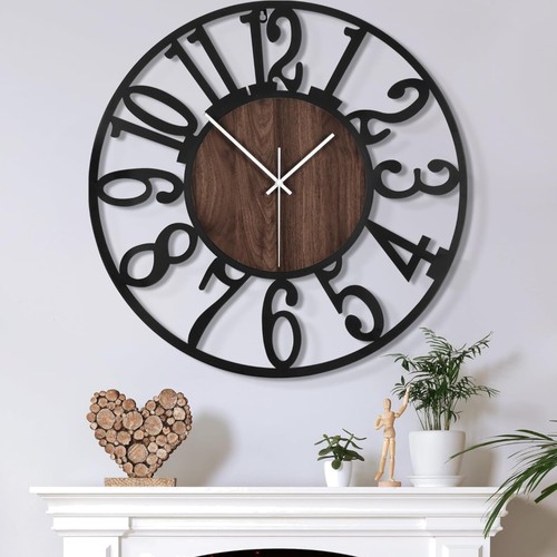 Große wanduhr 34cm lautlos - große,