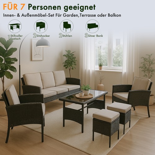 Tlg polyrattan rattan - 6, tlg.