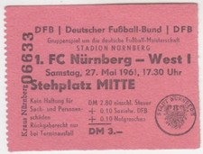 Ticket nürnberg 1 fc - 1.,