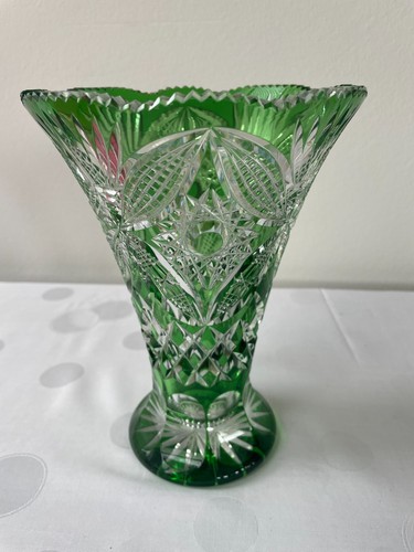 Große kristall vase 21cm - große,