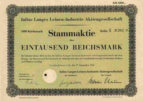 Julius langes leinen industrie - julius,