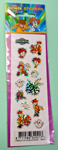 Rar digimon sticker - ovp, 2000