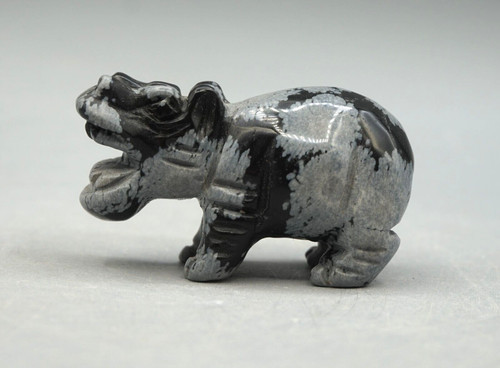 Schneeflockenobsidian nilpferd - schneeflockenobsidian,