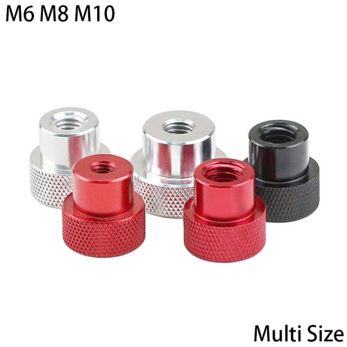 M10 aluminium knurred - aluminium,