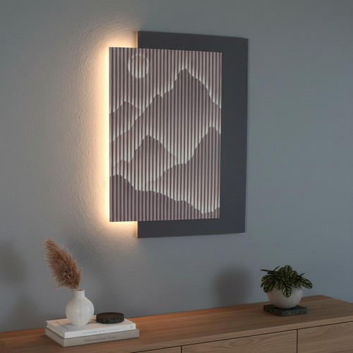 Led wandbild mit - wandbild,