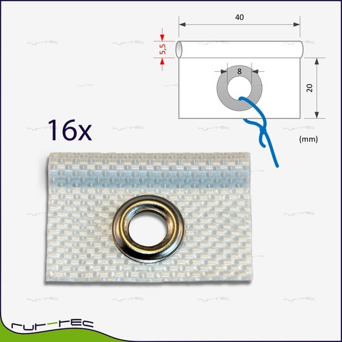 16er set kederösen weiß - weiß, 5,5