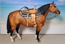 Westernsattel Western Set für Resin Breyer Stone Modellpferde in Traditional