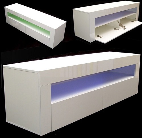 Led lowboard schrank 155 - tv-schrank,