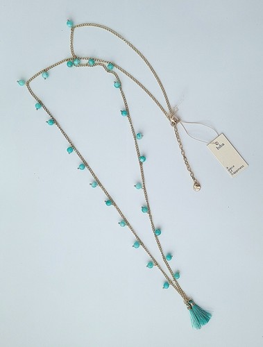 Biba kette türkis gold mit - kette,