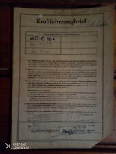 Fiat Neckar 103 G 48 PS Fahrzeugbrief KFZ-Brief Title 1962  f. Sammler Sammlung