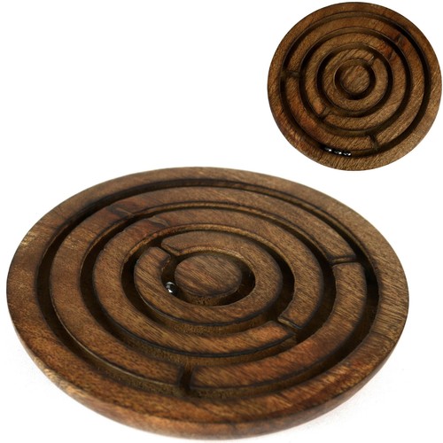 Holz labyrinth geduldspiel mit - holz,
