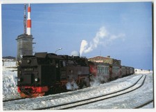 HSB Brockenbahn mit 99 7237-3 im Brockenbahnhof,  1993 ungelaufen