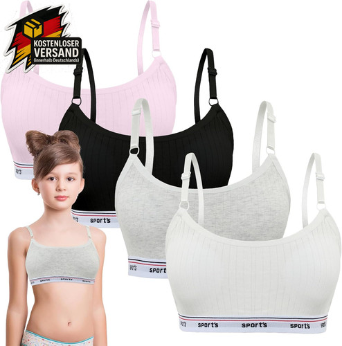 5er pack mädchen bustier - 5er,