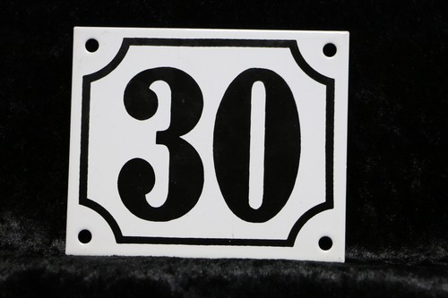 Haus nummer schild mit - 30,