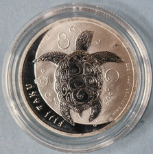 Fiji Fidschi  Fiji Taku Schildkröte 2012  1 Dollar  1/2 Oz. Silber .999  StGlanz