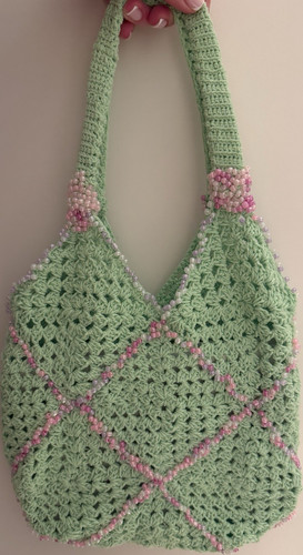 Handgestrickte tasche - handgestrickte,