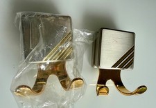 2x Orig. Wico Titan - Gold Handtuchhaken/ Mantelhaken doppelt