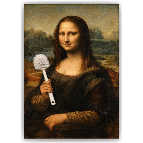 Mona lisa poster klobürste - mona,